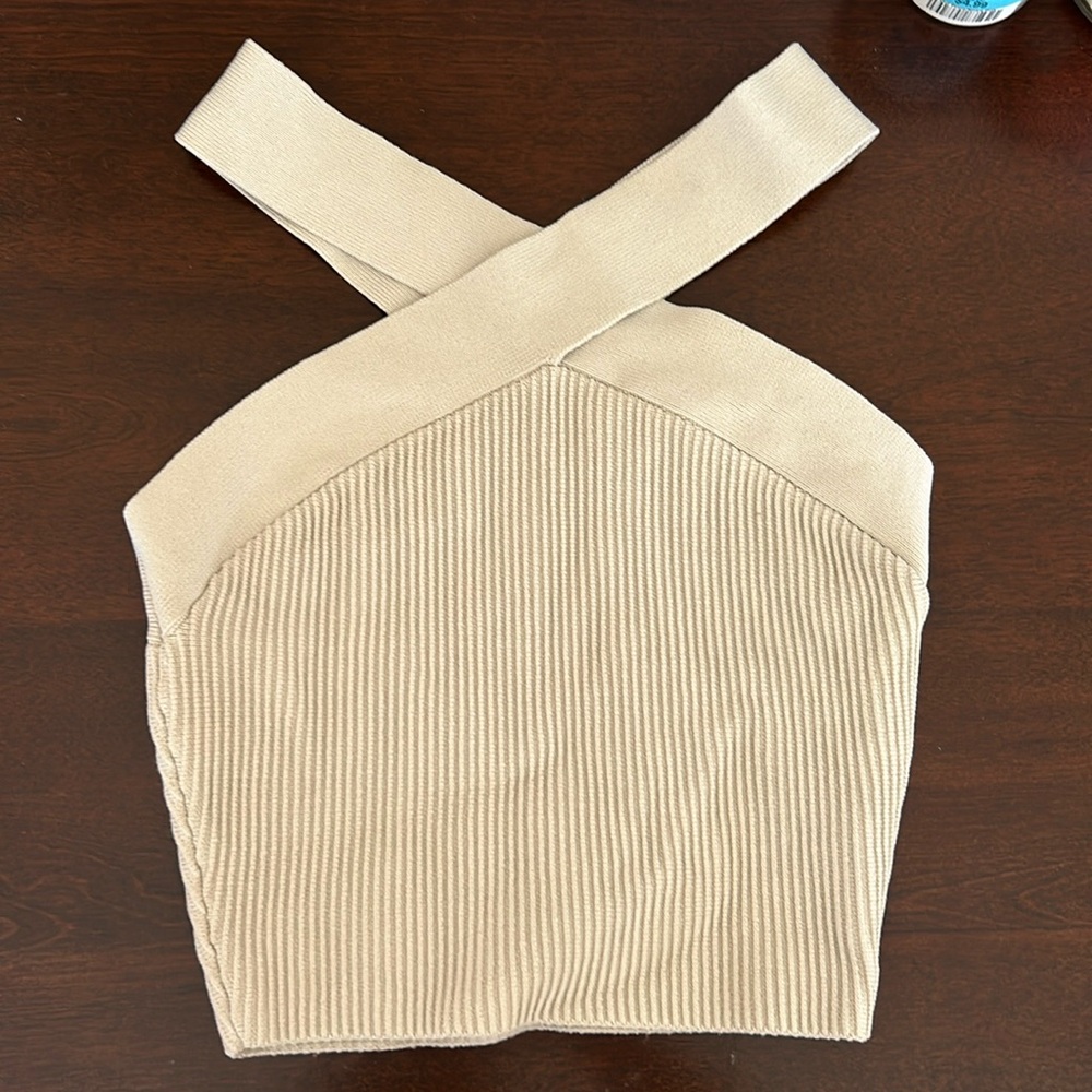 Aritzia Babaton cross neck top